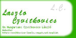 laszlo czvitkovics business card